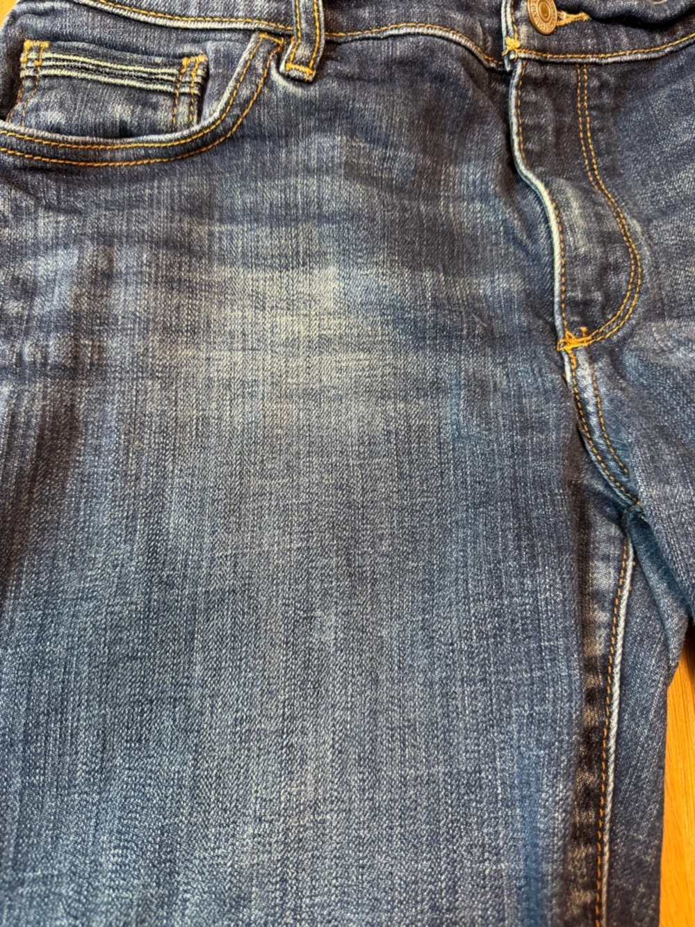 Abercrombie & Fitch Perfect Stretch Bermuda Shorts Size 12 Dark Wash - Picture 3 of 4